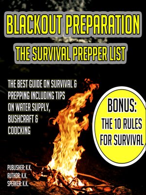 cover image of Blackout Preparation